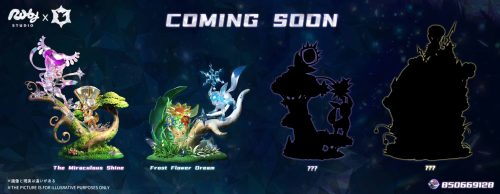【Pre-order】Terastal Eevee Forest #2 Leafeon & Glaceon GK Resin Statue Ruby Studio
