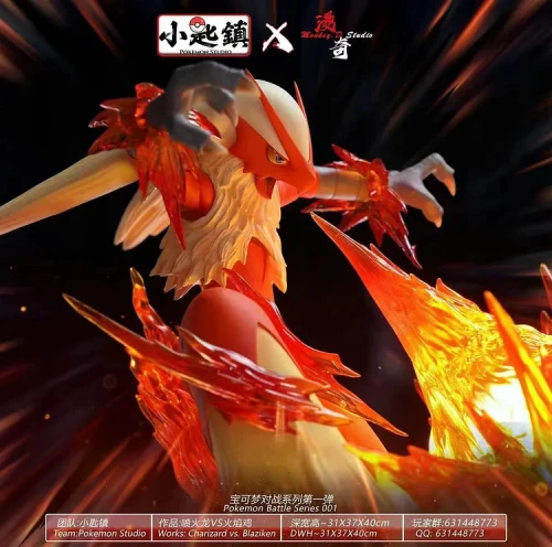 【Pre-order】Pokemon & Monkey.D Studio Studio Charizard vs Blaziken GK Resin Statue