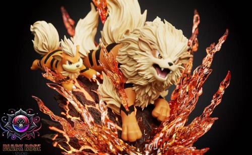 【Pre-order】Arcanine Evolution GK Resin Statue Black Rose Studio