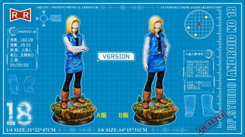 【Pre-order】Dragon Ball Z Android 18 GK Resin Statue 1/6 & 1/4 Scale BP Studio