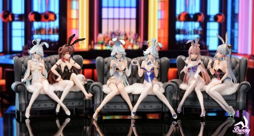 【Pre-order】Genshin Impact Bunny Girl #2 Furina & Kamisato Ayaka & Sangonomiya Kokomi & Hu Tao GK Resin Statue 1/7 Scale Bunny Studio