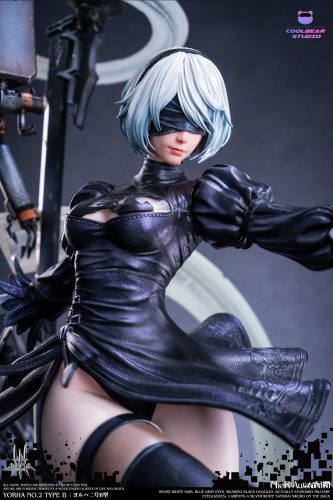 【In stock】Nier Automata Yorha No. 2 Type B EX Black ver + exposed eye head GK Resin Statue 1/4 Scale CoolBear Studio