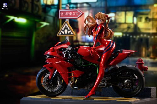 【Pre-order】Neon Genesis Evangelion Motorcycle Asuka GK Resin Statue 1/6 Scale KOL Studio