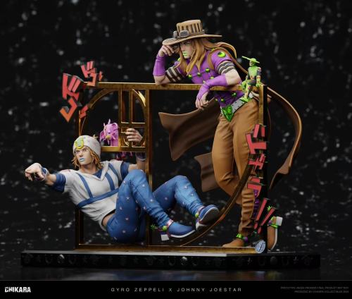 【Pre-order】JoJo's Bizarre Johnny Joestar & Gyro Zeppeli Resin Statue CHIKARA Studio