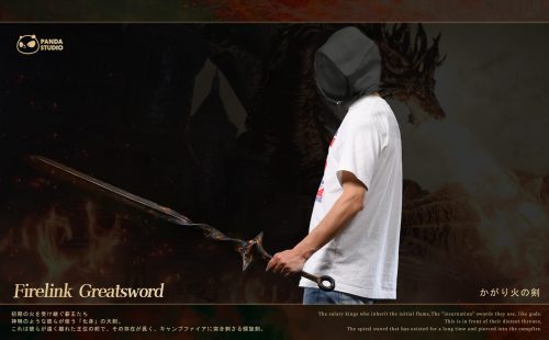 【Pre-order】 Elden Ring FireLink Greatsword Sword Resin Statue 1/1 Scale Panda Studio