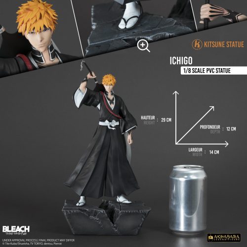【Pre-order】Bleach Ichigo PVC Statue 1/8 Scale Kitsune Studio
