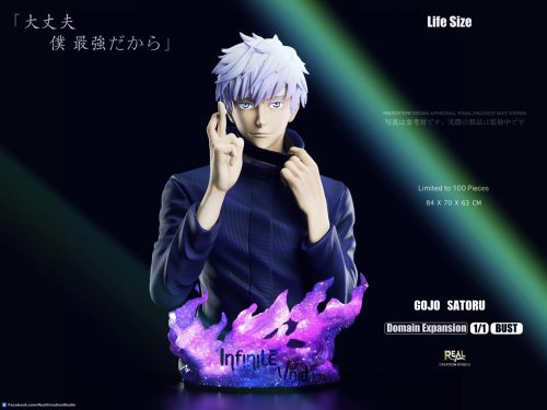 【Pre-order】Gojo Satoru BUST GK Statue Resin 1/1 Scale REAL Studio