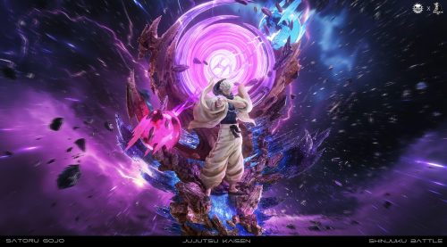 【Pre-order】S01 Gojo Satoru Battle of the Demon Realm Shinjuku Statue Resin 1/6 Scale ZanyJoke Studio & Temple Studio