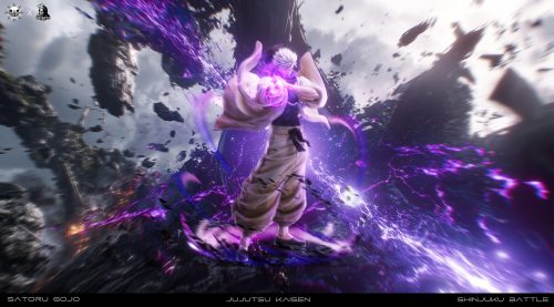 【Pre-order】S01 Gojo Satoru Battle of the Demon Realm Shinjuku Statue Resin 1/6 Scale ZanyJoke Studio & Temple Studio