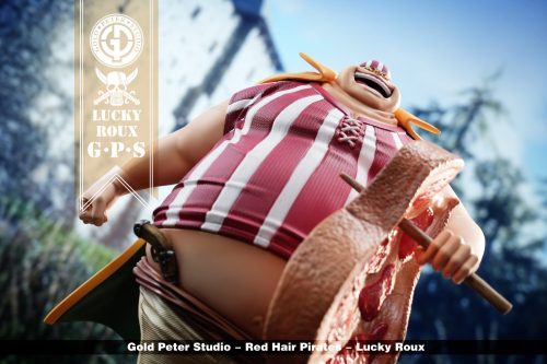 【Pre-order】One Piece Red Hair Pirates Lucky Roux GK Resin Statue 1/8 Scale POP Gold Peter Studio