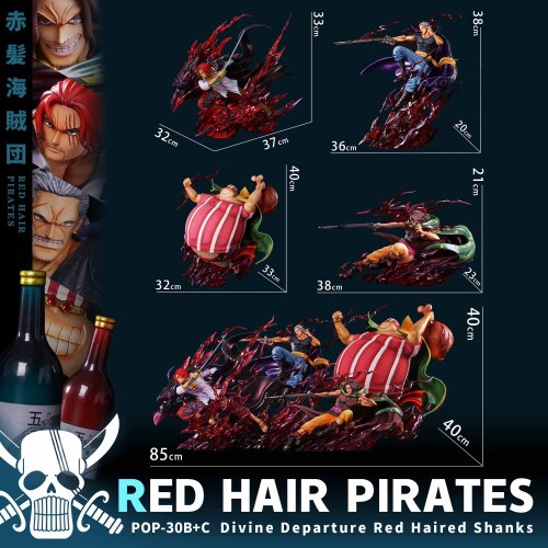 【Pre-order】One Piece Red Hair Pirates GK Resin Statue Jacksdo Studio