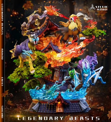 【Pre-order】Legendary Pokémon Entei & Raikou & Suicune GK Resin Statue 666 Studio