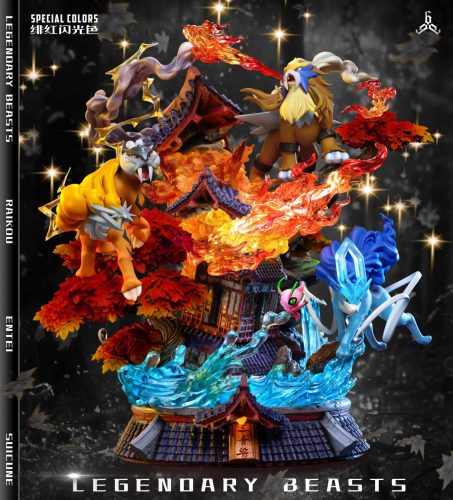 【Pre-order】Legendary Pokémon Entei & Raikou & Suicune GK Resin Statue 666 Studio
