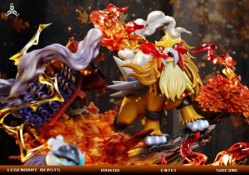 【Pre-order】Legendary Pokémon Entei & Raikou & Suicune GK Resin Statue 666 Studio
