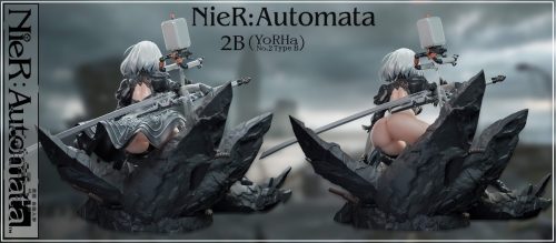 【Pre-order】Nier: Automata 2B Resin Statue 1/4 Scale CROW Studio
