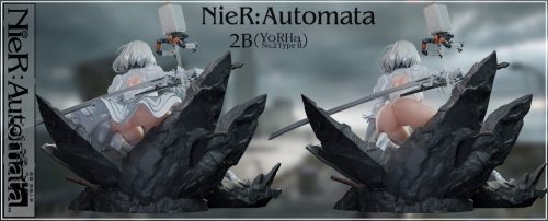 【Pre-order】Nier: Automata 2B Resin Statue 1/4 Scale CROW Studio
