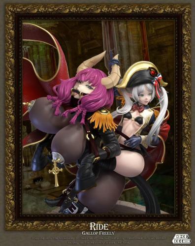 【Pre-order】Demon Core Studio 1/5 Scale Ride Gallop Freely Aura & Frieren GK Resin Statue