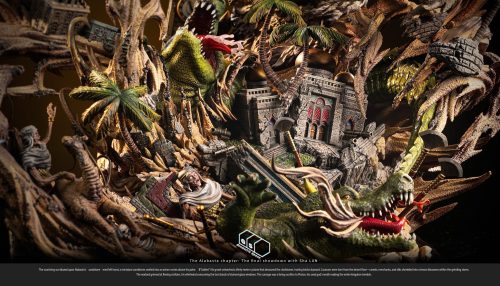 【Pre-order】Geometric Space Studio & Paint Core OP Crocodile Resin Statue