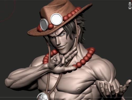 【Pre-order】Ghost Studio POP Scale OP Ace Resin Statue