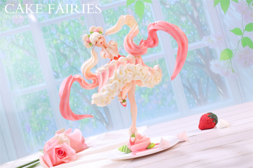 【Pre-order】WeArtDoing Studio Cake Fairies Strawberry & Matcha Resin Statue