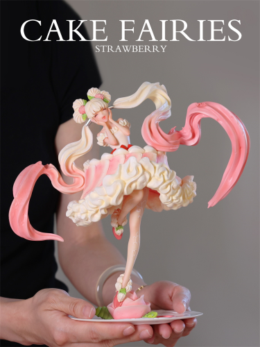 【Pre-order】WeArtDoing Studio Cake Fairies Strawberry & Matcha Resin Statue
