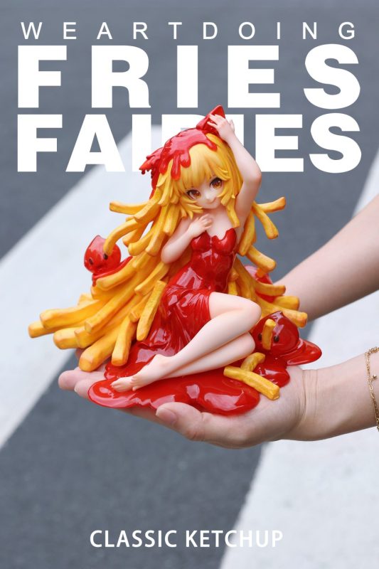 【Pre-order】WeArtDoing Studio Sleeping Beauty Fries Girl Statue Resin