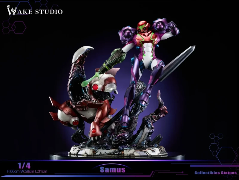 【Pre-order】Wake Studio 1/4 Scale Metroid Samus Aran Resin Statue