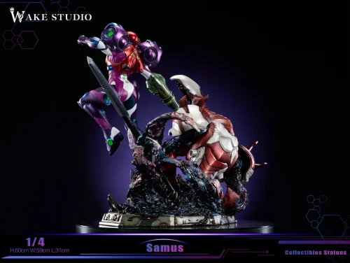【Pre-order】Wake Studio 1/4 Scale Metroid Samus Aran Resin Statue