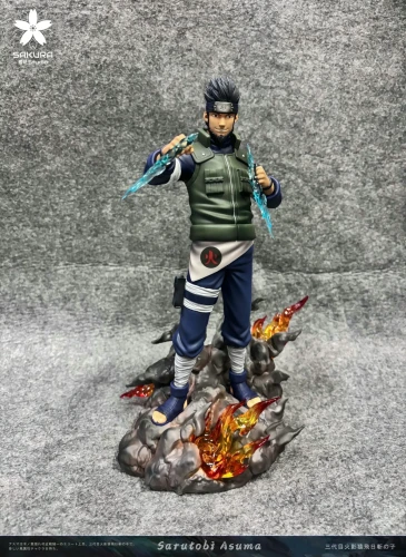 【Pre-order】SAKURA Studio Teacher Series Yūhi and Sarutobi Asuma Resin Statue