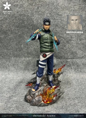 【Pre-order】SAKURA Studio Teacher Series Yūhi and Sarutobi Asuma Resin Statue