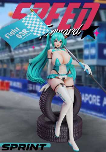【Pre-order】SC Studio Racing Girl Miku GK Resin Statue
