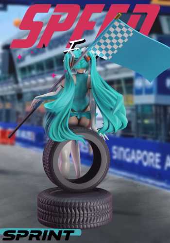 【Pre-order】SC Studio Racing Girl Miku GK Resin Statue