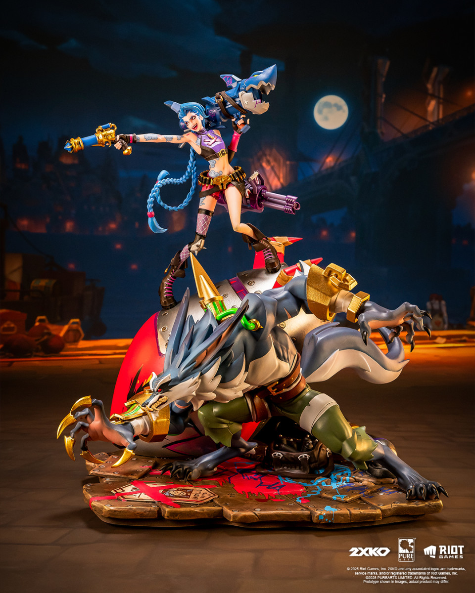 【Pre-order】Pure Arts Studio 1/10 Scale 2XKO Jinx & Warwick Resin Statue ...