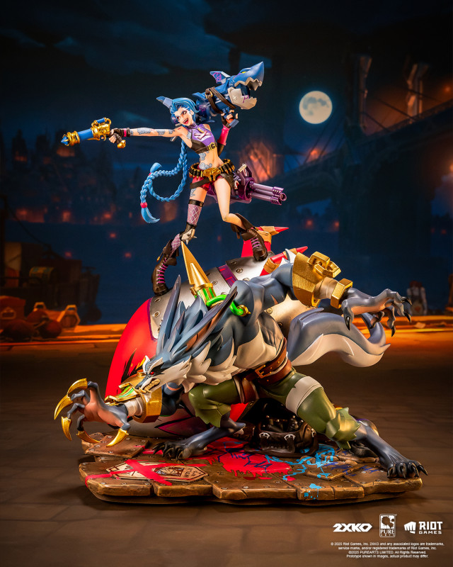 【Pre-order】Pure Arts Studio 1/10 Scale 2XKO Jinx & Warwick Resin Statue