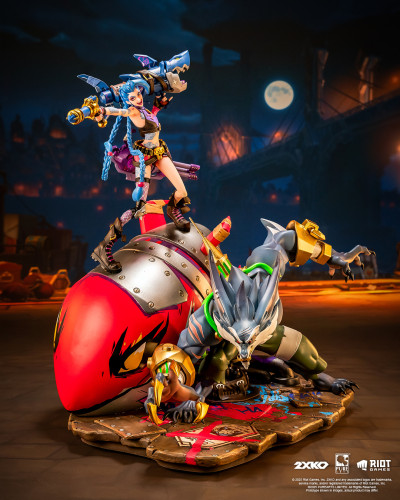 【Pre-order】Pure Arts Studio 1/10 Scale 2XKO Jinx & Warwick Resin Statue