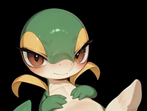 【Pre-order】Lingmo Studio Snivy Plush Doll Resin Statue