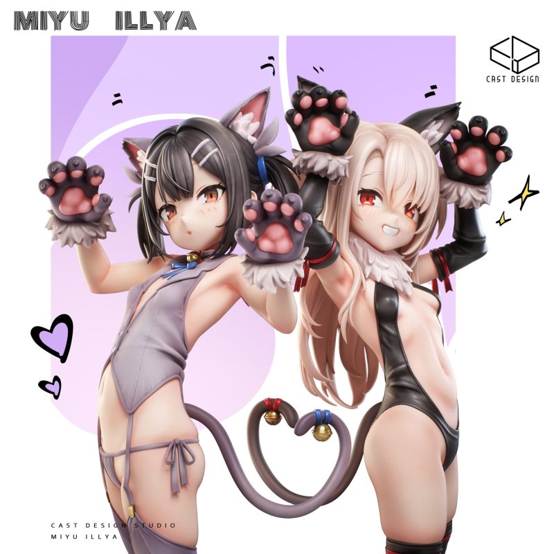 【Pre-order】Cast Design Studio 1/6 Scale Illya & Miyu Resin Statue