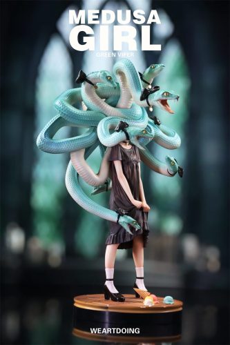【Pre-order】WeArtDoing Studio Medusa Girl Green Viper & Crimson Viper Resin Statue