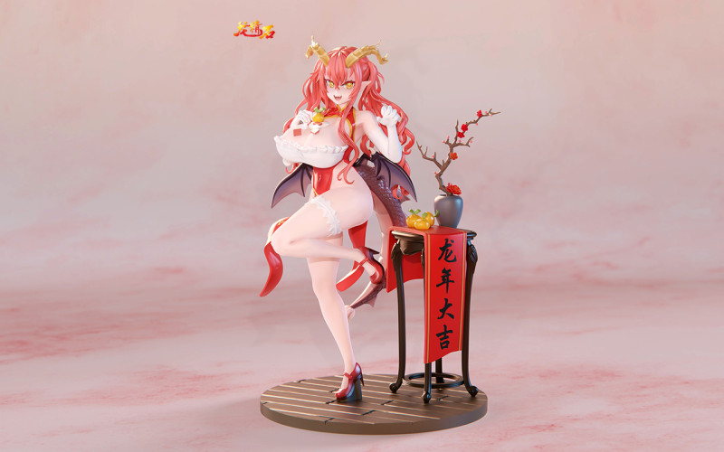 【Pre-order】CNY Dragon Girl Statue 1/7 Scale Dragon Essence Stone Studio