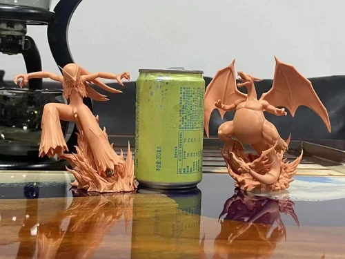 【Pre-order】Pokemon & Monkey.D Studio Studio Charizard vs Blaziken GK Resin Statue