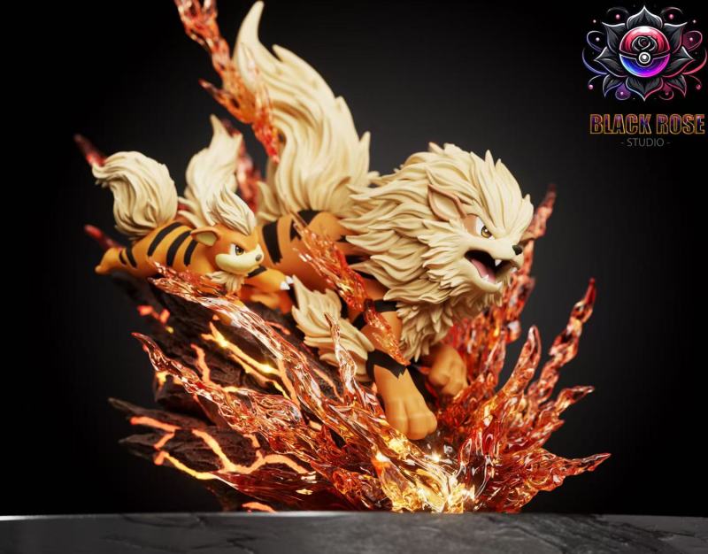 【Pre-order】Arcanine Evolution GK Resin Statue Black Rose Studio