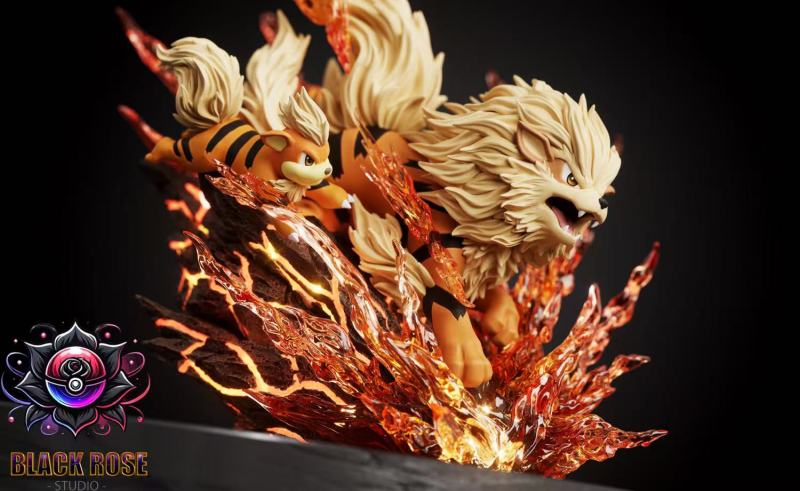 【Pre-order】Arcanine Evolution GK Resin Statue Black Rose Studio