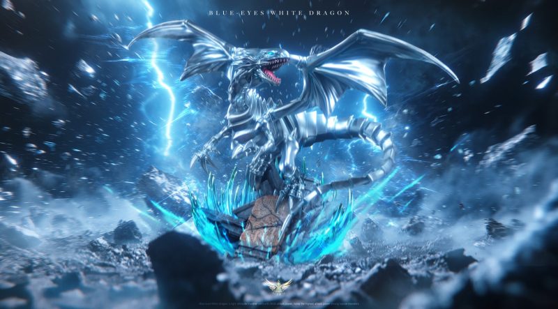 【Pre-order】Yu Gi Oh Blue Eyes White Dragon GK Resin Statue Sacred Wing Studio