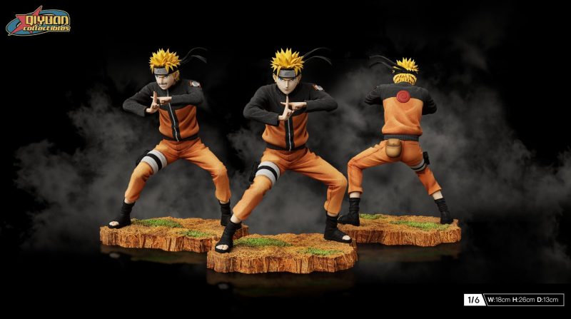 【Pre-order】Naruto Kage Bunshin no Jutsu Skill Series Uzumaki Naruto Resin Statue 1/6 Scale QiYuan Studio