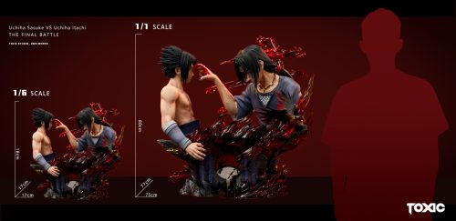 【Pre-order】Naruto Bust Series #1 Uchiha Sasuke vs Uchiha Itachi Resin Statue 1/6 & 1/1 Scale Toxic Studio