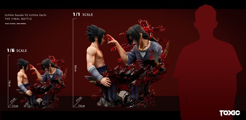 【Pre-order】Naruto Bust Series #1 Uchiha Sasuke vs Uchiha Itachi Resin Statue 1/6 & 1/1 Scale Toxic Studio