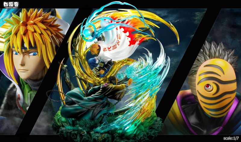 【Pre-order】Minato Namikaze VS Uchiha Obito Resin Statue 1/7 Scale White Noise Studio