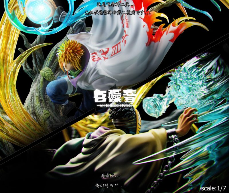 【Pre-order】Minato Namikaze VS Uchiha Obito Resin Statue 1/7 Scale White Noise Studio