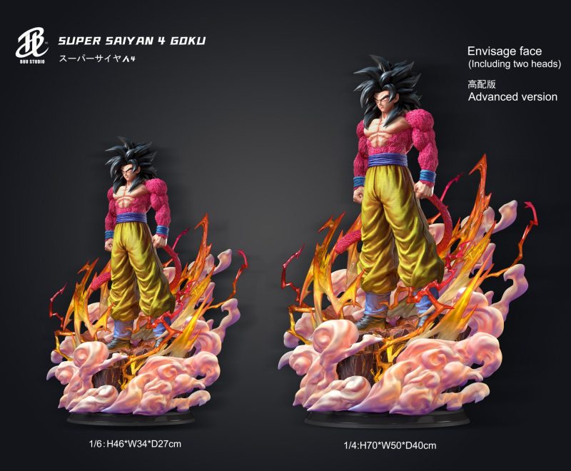 【Pre-order】Dragon Ball Z SSJ4 Goku GK Resin Statue 1/6 & 1/4 Scale Buu Studio