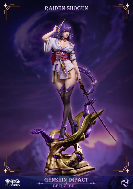 【Pre-order】Raiden Shogun Beelzebub ver AB GK Resin Statue 1/4 Scale Black Pearl Studio